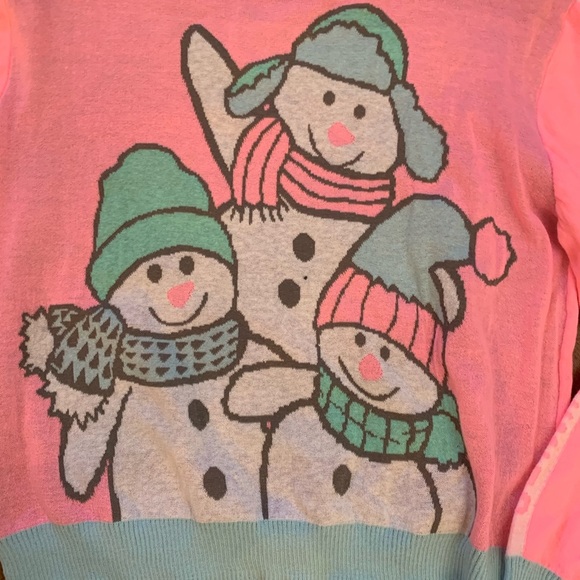 ”chillin with my snowmies”sweater women Sz Medium Christmas winter - Picture 2 of 5